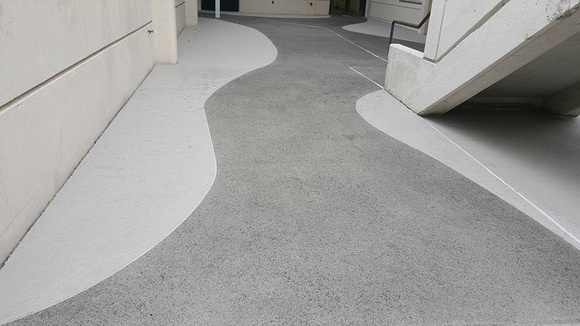 Florida International University walkways splatter texture by S.F. Concrete Technology - 1