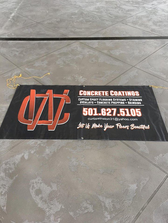 ORR Cadillac of Hot Springs service center slate trowel by CW Concrete Coatings - 6