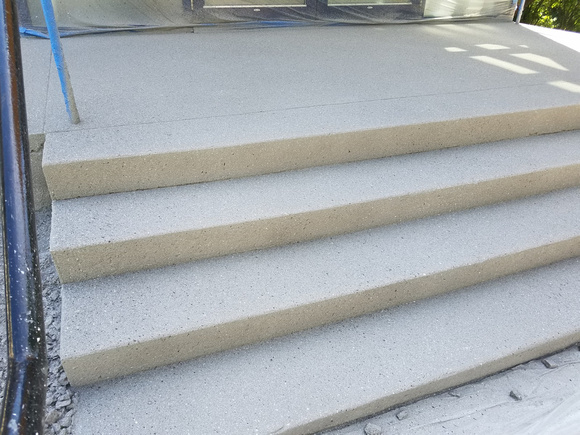 Stairs and sidewalk thin-finish by Boston Concrete Artisans LLC @bostonconcreteartisans - 1