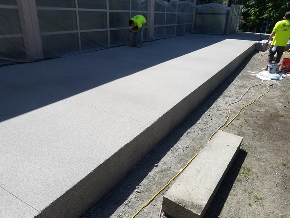 Stairs and sidewalk thin-finish by Boston Concrete Artisans LLC @bostonconcreteartisans - 3