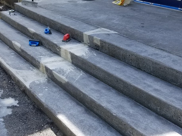Stairs and sidewalk thin-finish by Boston Concrete Artisans LLC @bostonconcreteartisans - 5