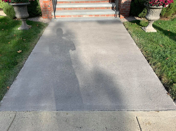 Commercial Sidewalk and steps overlay with pcc oxford gray Liquid Stone Finishes, LLC 1