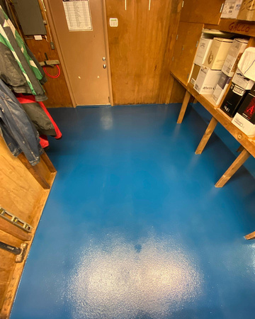 Liquor Store Neptune wine and liquors with a country blue QUARTZ™ Floor by Grip-Tech Floor Coatings 5