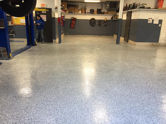 #22 Automotive shop in Mt. Vernon NY flake by CPNY Concrete Polishing New York - 1