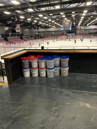 Another phase L. C. Walker Arena @LCWalkerArena reflector by Mid-West Coatings, Inc. @MidwestCoatingsMI - 3