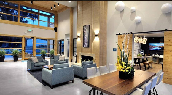 Ellis Apartments lobby matte gray neat by Ekhaya Designs Atlanta - 2 copy