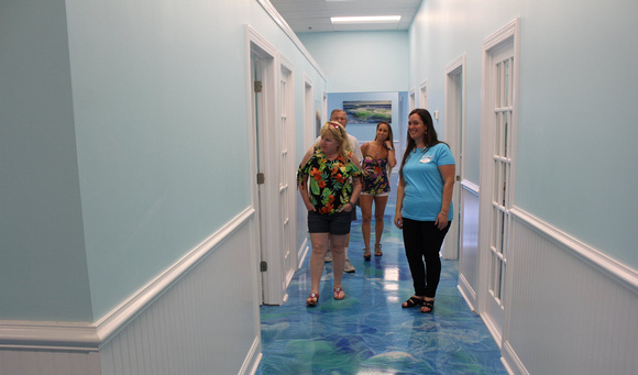 Beach Pros Realty in Virginia Beach blue reflector by Distinguished Designs Decorative Concrete Coatings and Epoxy Floors @ddconcrete.net - 7