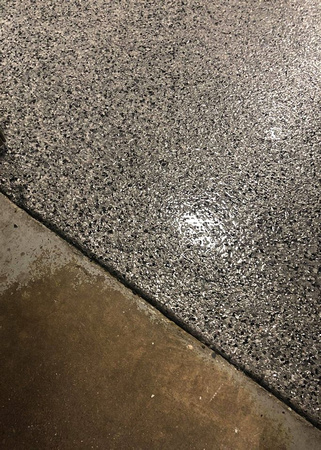 Commercial flake - phase 3 of 4 of the building in Bettendorf, IA by Designer Concrete, LLC @iowadesignerconcrete - 5