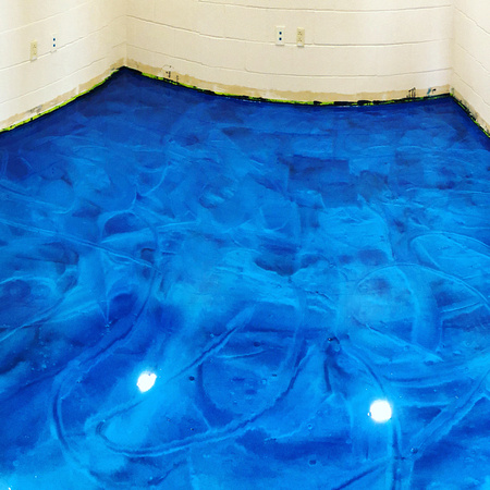 YMCA aquatics office blue reflector by IG-openskiesconstruction - 4