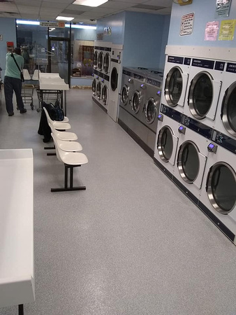 Embassy Laundromat flake with spartic-all by Hard Surface Solutions @hardsurfacesolutions - 2