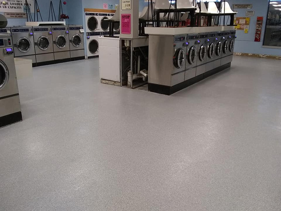 Embassy Laundromat flake with spartic-all by Hard Surface Solutions @hardsurfacesolutions - 12