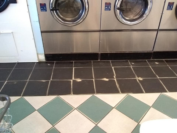Embassy Laundromat flake with spartic-all by Hard Surface Solutions @hardsurfacesolutions - 29