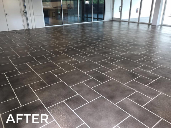 Commercial indoor-outdoor area thin-finish by Texas Concrete Innovations @texasconcreteinnovations - 3