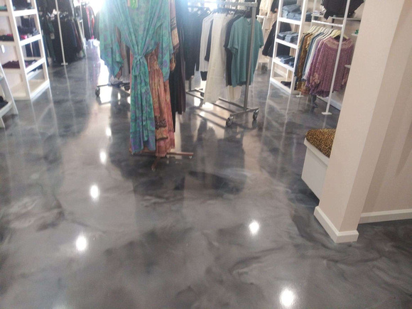 THE COLLECTIVE Clothing Store in Virginia Beach, VA reflector by Distinguished Designs Decorative Concrete Coatings and Epoxy Floors @ddconcrete.net - 3