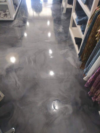 THE COLLECTIVE Clothing Store in Virginia Beach, VA reflector by Distinguished Designs Decorative Concrete Coatings and Epoxy Floors @ddconcrete.net - 8