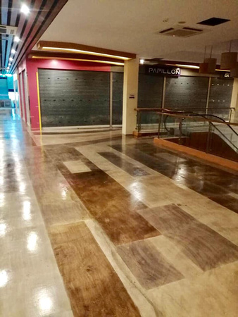 ICON shopping center stained installed by the Elite Crete Myanmar Team - 4