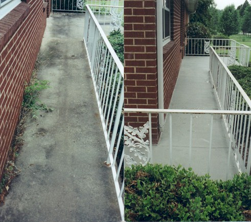 Concrete Restoration - before and after - sidewalk - 4