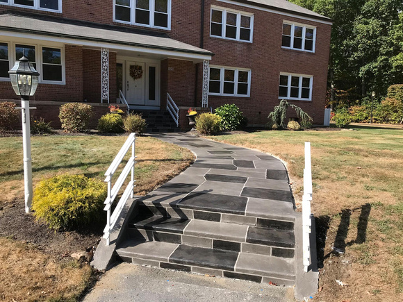 #43 flagstone patterned walkway THIN-FINISH by Liquid Stone Finishes, LLC 1
