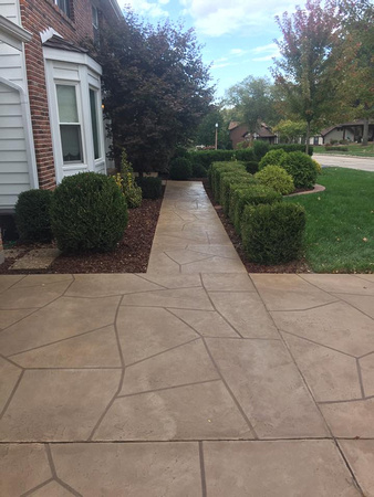 #52 Flagstone porch, sidewalk and driveway by Orf Concrete Coatings & Designs LLC 2