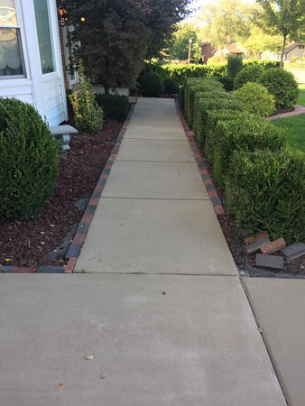 #52 Flagstone porch, sidewalk and driveway by Orf Concrete Coatings & Designs LLC 5