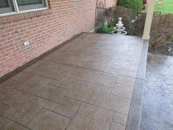 #56 Ashlar slate brick tile porch by Garage & Home Transformations 4