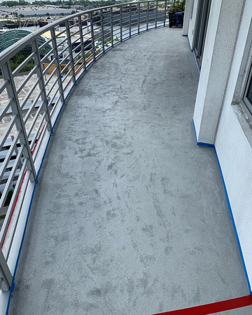 Towers of Channelside balcony flake in Tampa, FL by Epoxy Sharks @epoxysharksflooring - 7