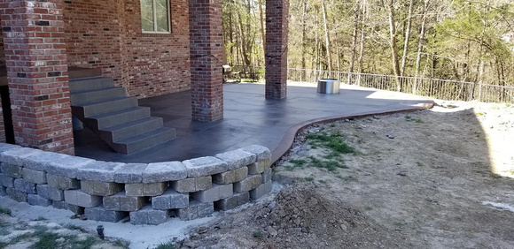 Patio and stairs thin-finish by Sanbothe Concrete Design - 2