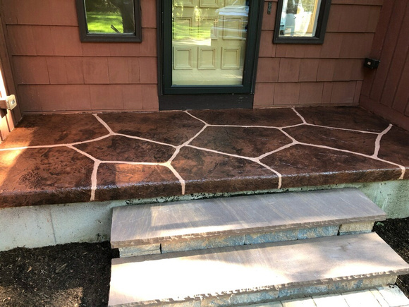 Porch texture-pave by Classic Seamless Floors by Chapdelaine Inc. @classicseamlessfloors - 1