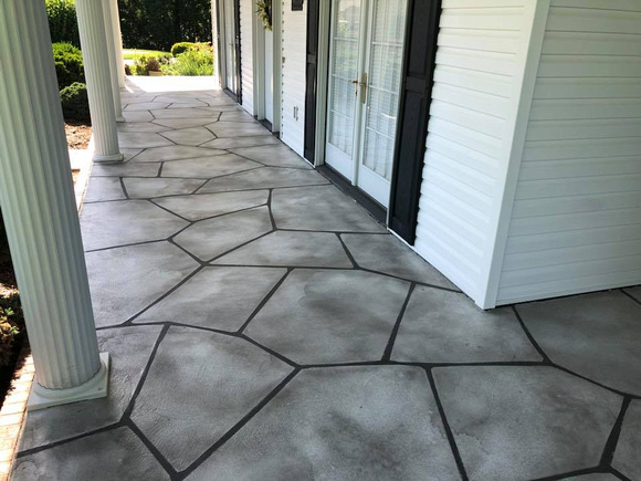 Front porch stone pattern by Unique Crete of Illinois - 2