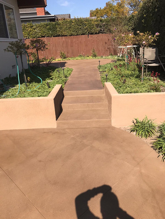 Patio stairs and entryway thin-finish by Jose Jimenez in Torrence California - 3