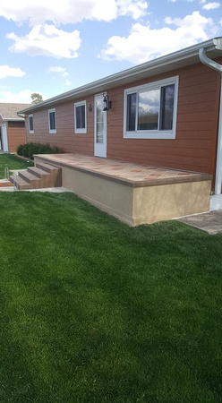 Raised patio thin-finish by Nebraska Concrete Coatings @nebraskaconcretecoatings - 4