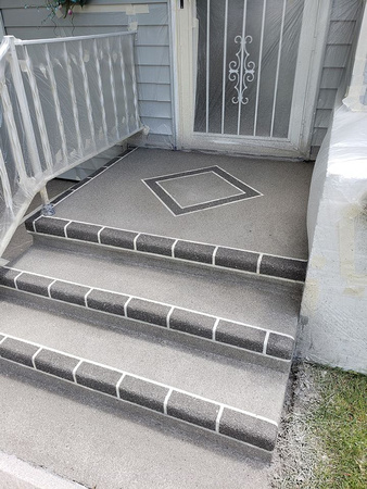 Stairs thin-finish by Nebraska Concrete Coatings @nebraskaconcretecoatings - 3