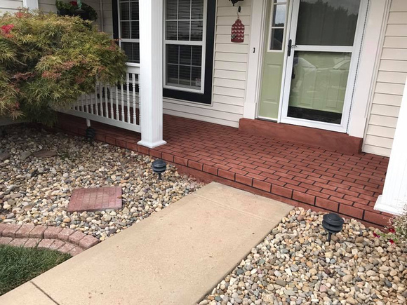 Brick porch by Advanced Construction - 6