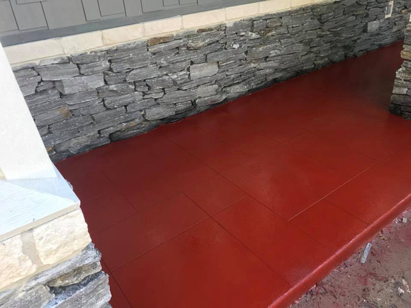 Porch red tile by Decorative Dynamics - 3