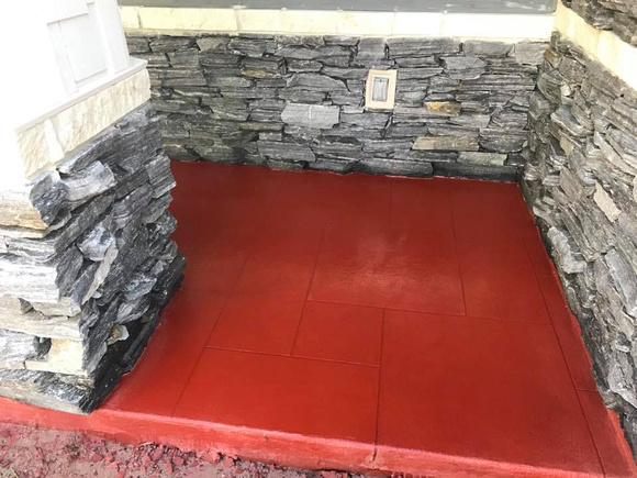 Porch red tile by Decorative Dynamics - 4