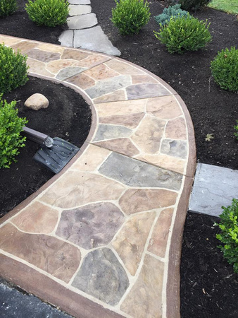 Stone walkway by Spartan concrete solutions - 3