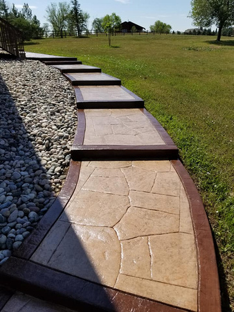 Walkway ccs sealer re-seal by Decorative Concrete Finishes LLC - 3
