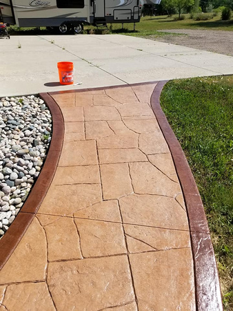 Walkway ccs sealer re-seal by Decorative Concrete Finishes LLC - 15
