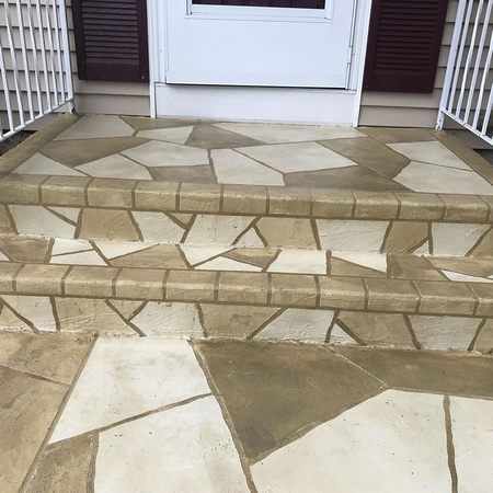 Entryway stairs and sidewalk #2 by Liquid Stone Finishes IG-sullivanhugh - 1