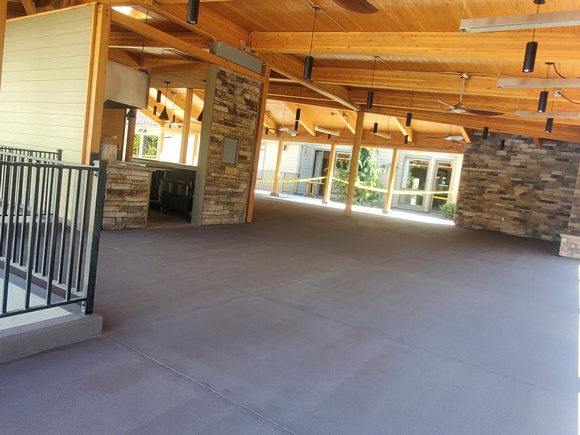 Charbonneau Community pavilion thin-finish with CSS by Oregon Concrete Resurfacing, LLC @orconcreteresurfacing - 1