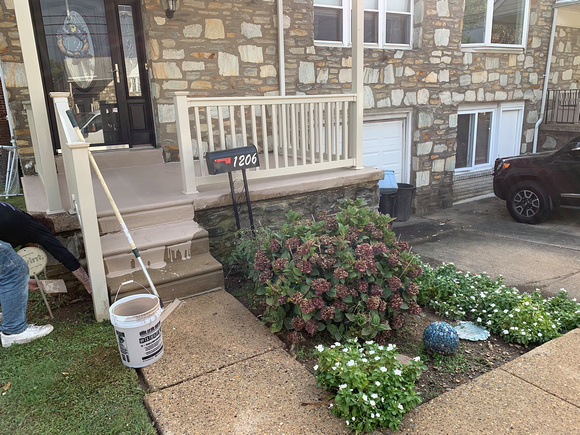 Front porch steps and walkway by DCE Flooring LLC @DCEflooring - 9