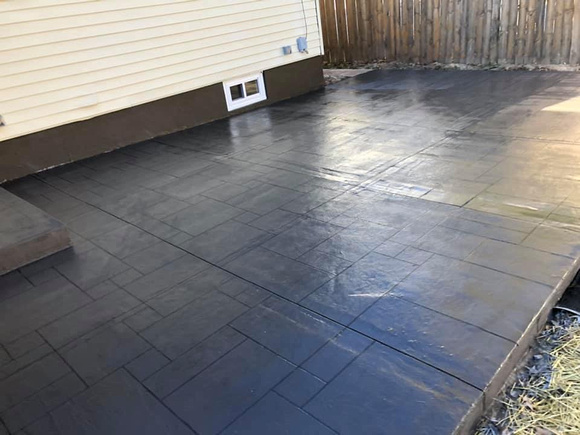 Patio hand taped by Jeremy Kyle with Born Again Restoration - 2