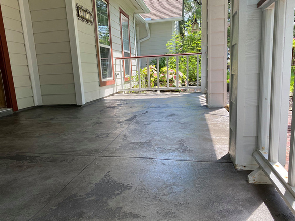 Porch thin-finish various dilutions of charcoal by Texas Concrete Design - 5