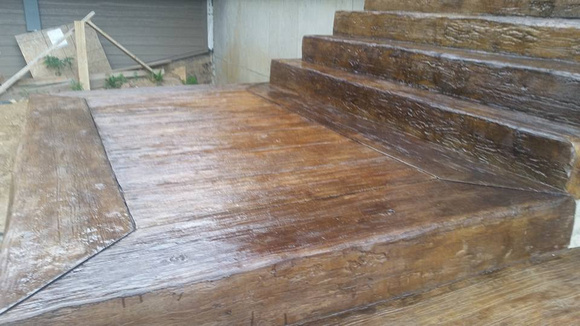 #37 HW wood beam stairs by Sandbothe Concrete Design - 4