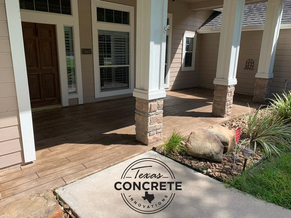 HW patio and screened in porch by Texas Concrete Innovations @texasconcreteinnovations - 1