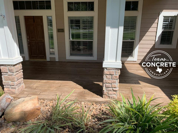 HW patio and screened in porch by Texas Concrete Innovations @texasconcreteinnovations - 3
