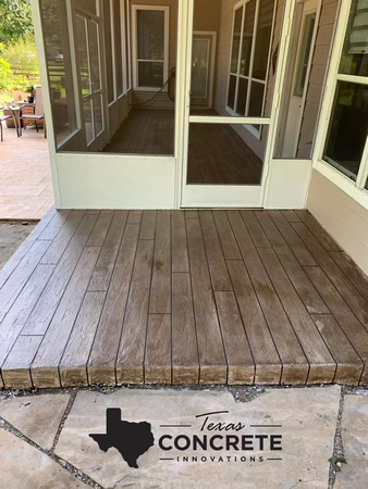 HW patio and screened in porch by Texas Concrete Innovations @texasconcreteinnovations - 4
