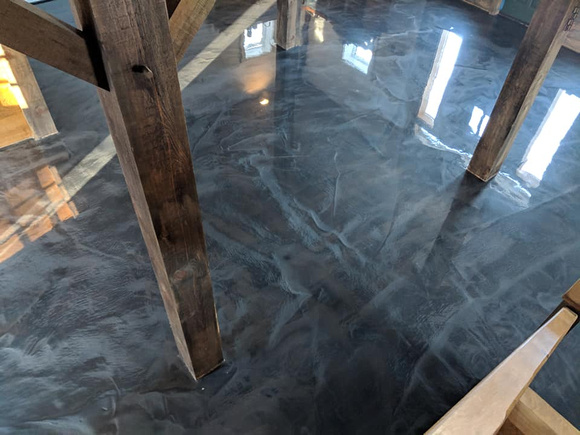 Barn floor titanium with black base reflector RWN Property Services, Basement Authorities and Nu Rock Creations - 3