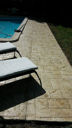Ashlar slate pool deck by S.F. Concrete Technology - 4