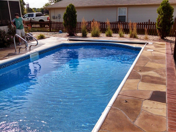 Pool flagstone by Focal Point Finishes @focalpointfinishes - 6